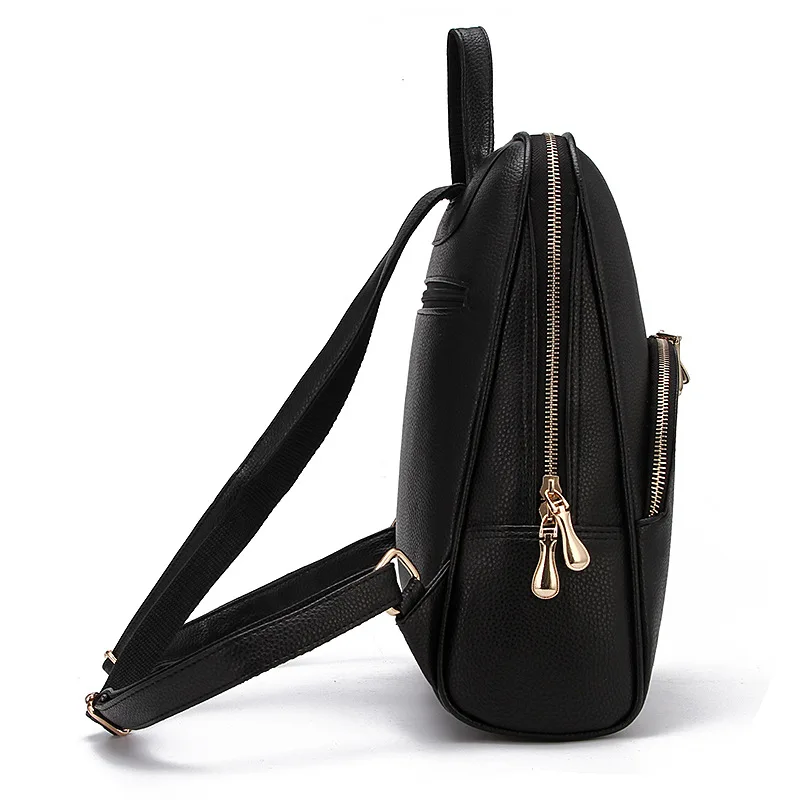 2015 جديد عارضة المرأة على ظهره الإناث بو الجلود المرأة الظهر Bagpack حقائب السفر حقيبة الظهر حزمة شحن مجاني