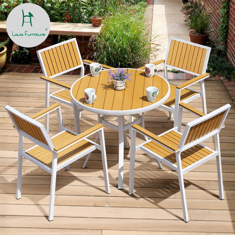 Louis Fashion Garden Sets Preservative Wooden Outdoor Patio