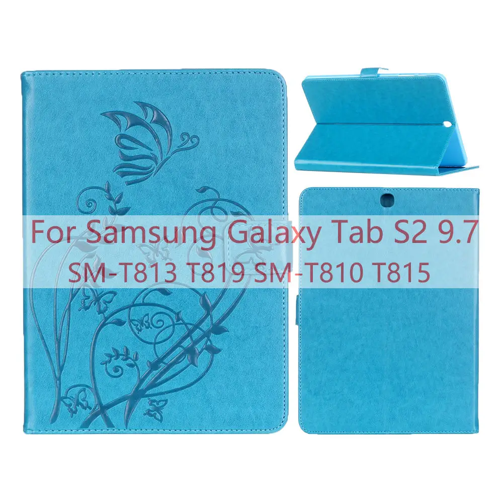 Для samsung Galaxy Tab A A6 10,1 T580 T585 T580N T585N планшетный чехол КРЫШКА ДЛЯ samsung Galaxy Tab S2 9,7 T810 T813 T815 T819 - Цвет: Blue