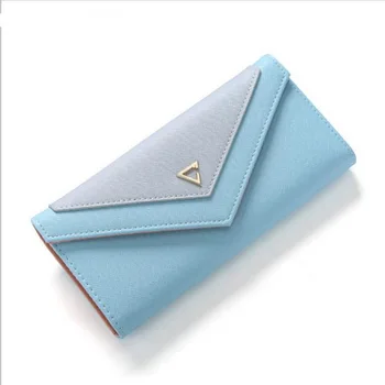 

by dhl or fedex 100pcs New Geometric Envelope Clutch Wallet For Women, PU Leather Hasp Fashion Wallet For Phone Money Bags