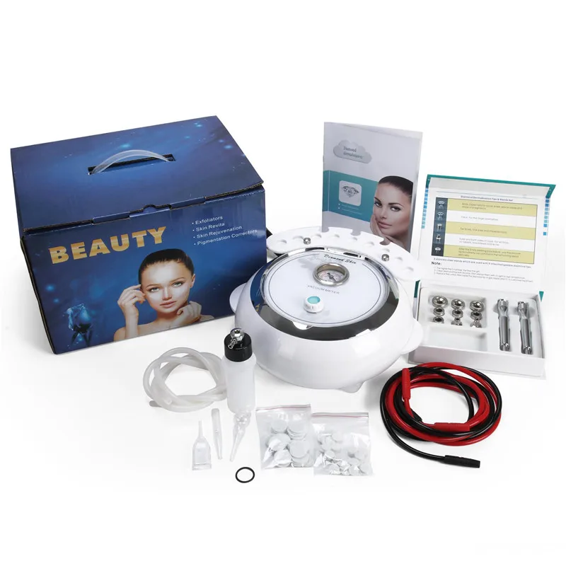 3 in 1 Diamond Dermabrasion Facial Care Microdermabrasion Machine with Sprayer Vacuum Skin Clean& Rejuvenation Spa Salon Equip