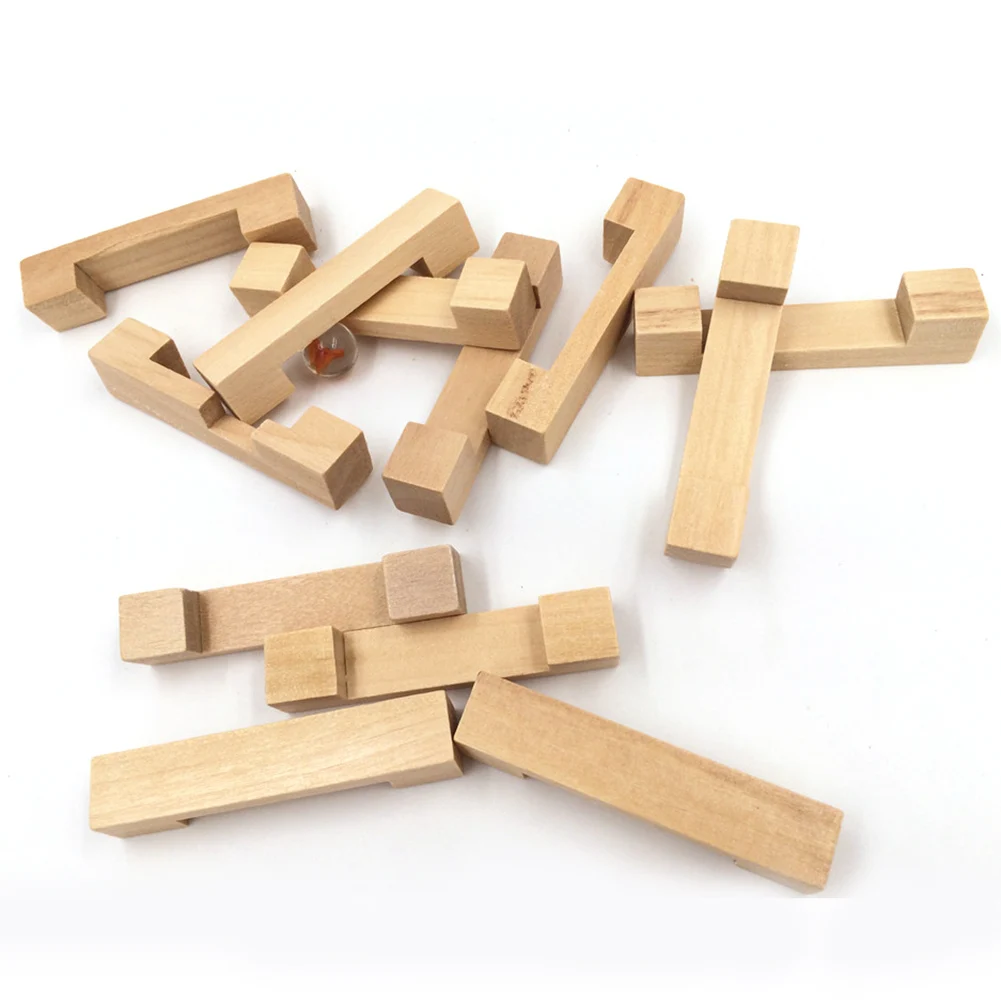Деревянный замок 3D Пазлы игра игрушка IQ головоломка для взрослых детская игра Развивающие Детские пазлы игра игрушка для взрослых детей