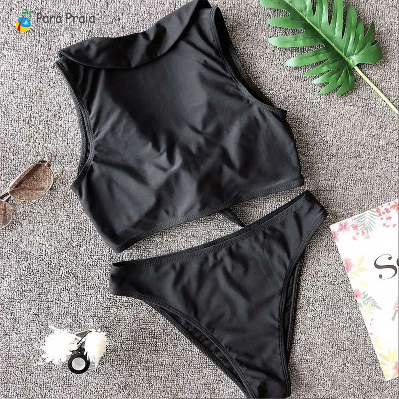 Сравнить Praia Сексуальная Push Up Купальники однотонные спортивные Бикин Набор Для женщин стринги купальник мини бикини Двойка ванный