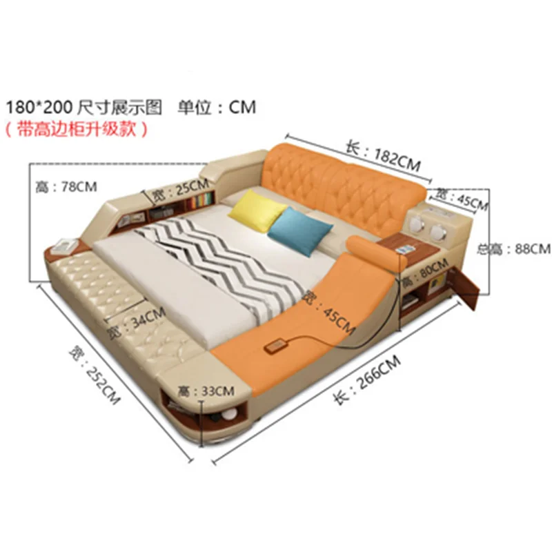 

Intelligent American Style Massage Electric Adjustable Bed Base