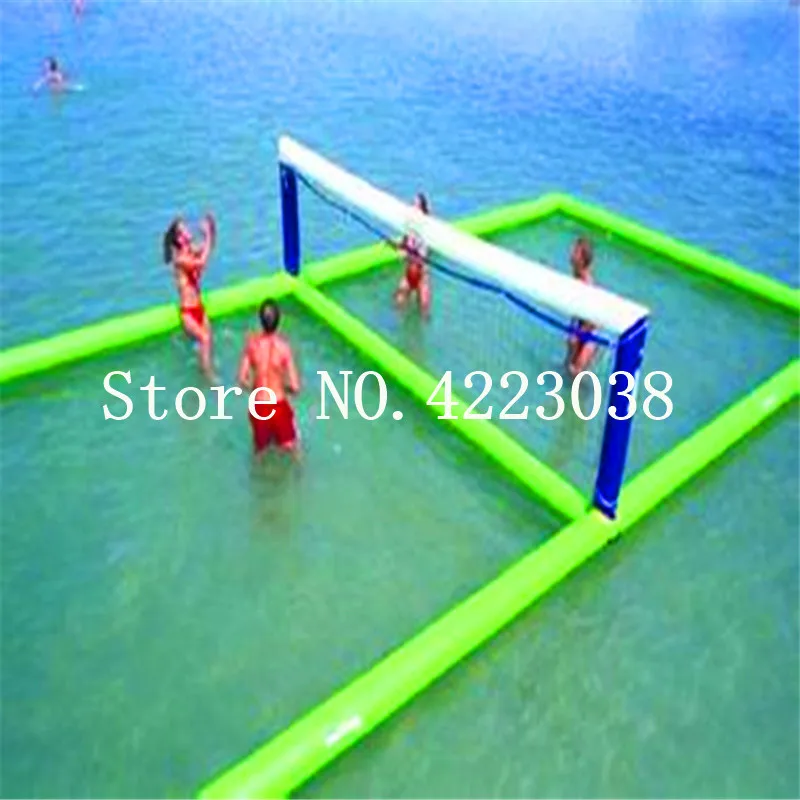 Бесплатная доставка надувной Волейбольный Корт, открытый надувные пляжные игры/надувной волейбол на воде корт для моря