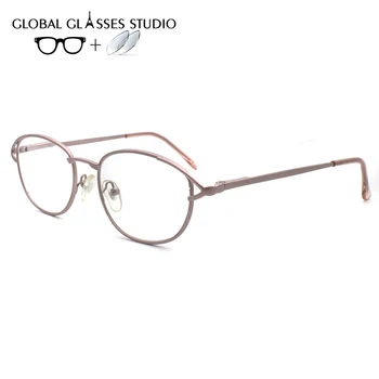 

Women Metal Glasses Frame Eyewear Eyeglasses Reading Myopia Prescription Lens 1.56 Index LX-R085