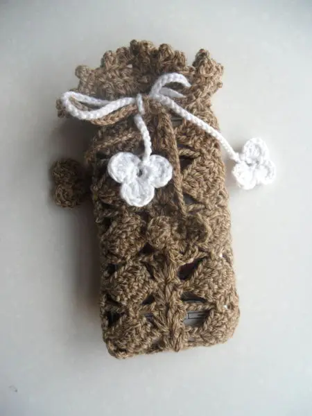 crochet cell phone bag