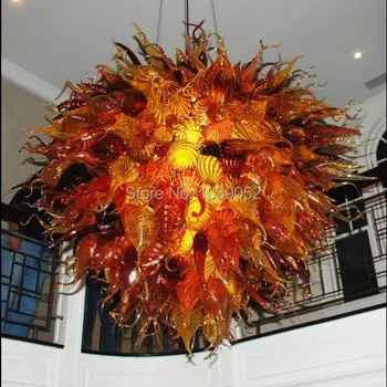 Buy Free Shipping 2015 Fashionable Blown Glass Large Chandelier