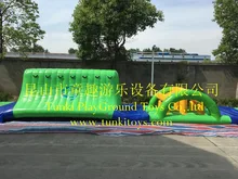 Inflatable amusement park swimming pools used games water obstacle course