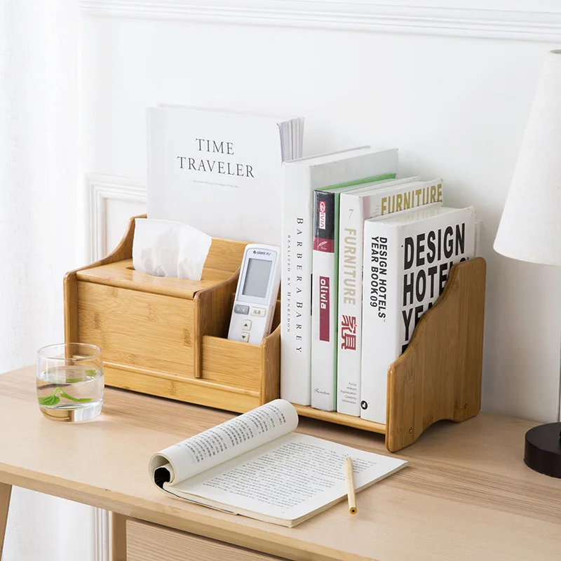 Color Pear Wood Color Book Shelf Simple Tree Bookshelf Student