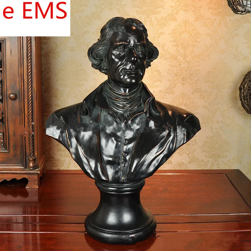 

60cm Gypsum Franklin D.Roosevelt Bust Theodore Roosevelt Statue POTUS Resin Craftwork Home Decorations Art Material L2338