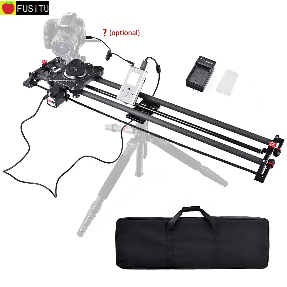 

Fusitu Carbon Fiber Camera Track Slider Dolly Video Stabilizer Rail with Remote Control Speed for DSLR Camera DV Video Camcorder