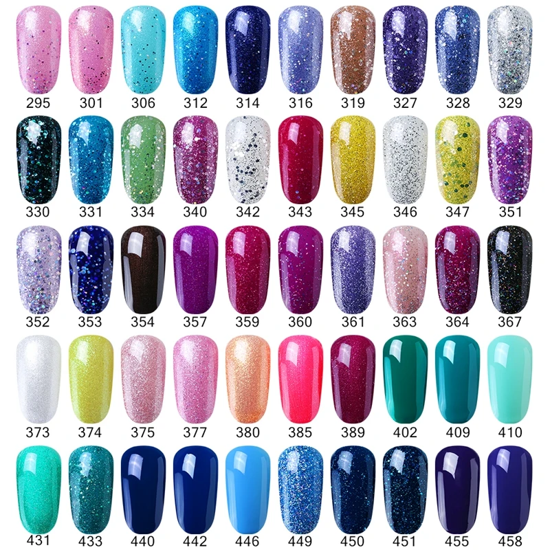 Beau Gel 15ML Nail Art Gel Varnish Semi Permanent Nail Polish Hybrid Gellak Soak Off Glitter UV Gel Nail Polish Enamel Lacquer