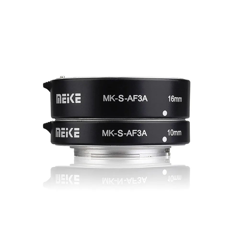 

Accessories Macro Adapter 10mm 16mm Lens Auto Extension Tube Ring MK-S-AF3A Mirrorless Camera Metal For Sony A6000 A7