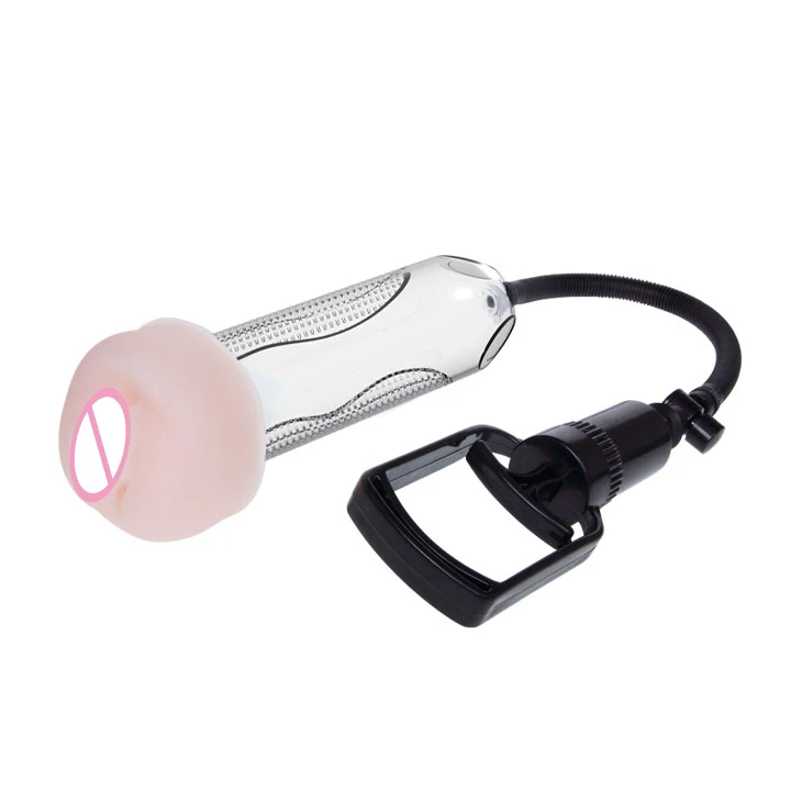 Penis Pump Penis Enlargement Penis Sleeve Vacuum Pump Penis Extender Man Sex Toys (Big Version, with manometer)