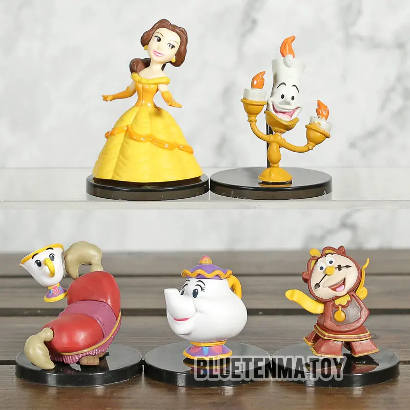 

Beauty The Beast Figure Action Belle Kawaii Cute Collection Model Toys WCF Banpresto Classic Characters vol.4 5pcs/Set