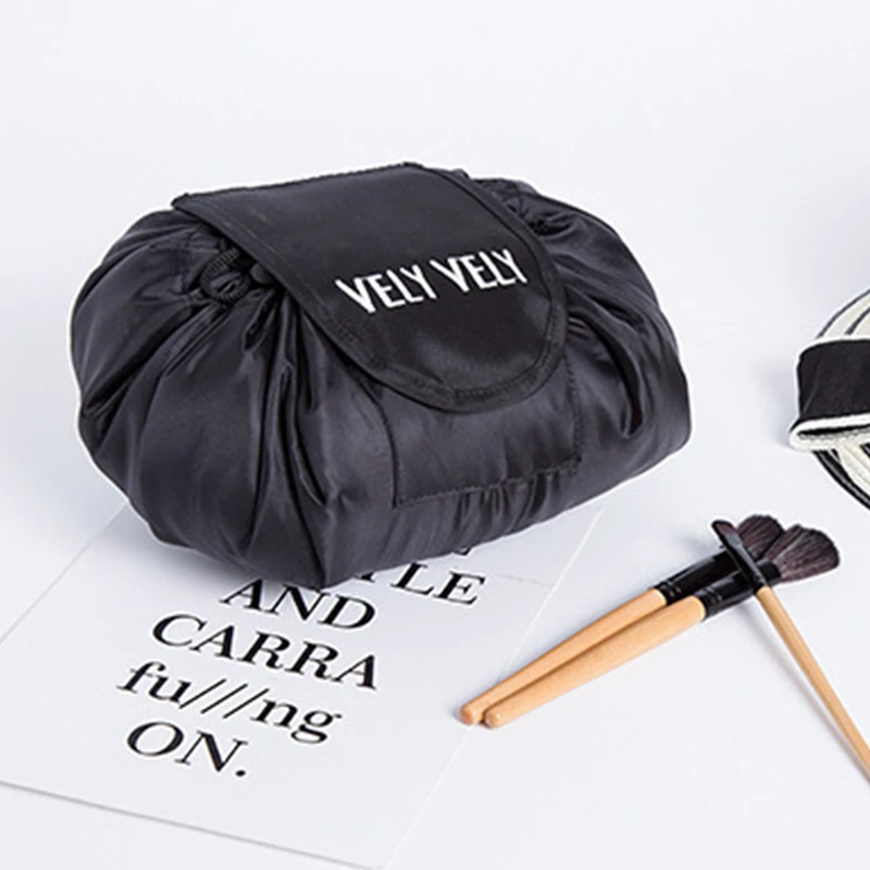 

2018 Creative Korea Lazy Cosmetic Bag Large Capacity Portable Drawstring Storage Artifact Magic Travel Pouch Simple Cosmetic Bag