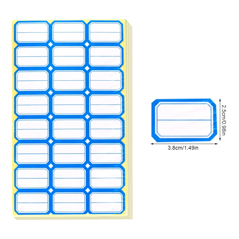 70 шт. офисная наклейка стикеры s канцелярская этикетка красный/синий прямоугольник самоклеющиеся рукописные этикетки пустой стикеры