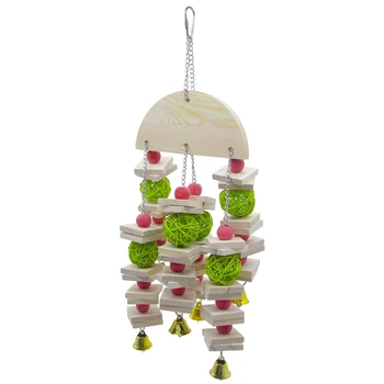 

Bird Chewing Toy Large Medium Parrot Cage Bite Toys African Grey Macaws Cockatoos Parrot Educational Toy