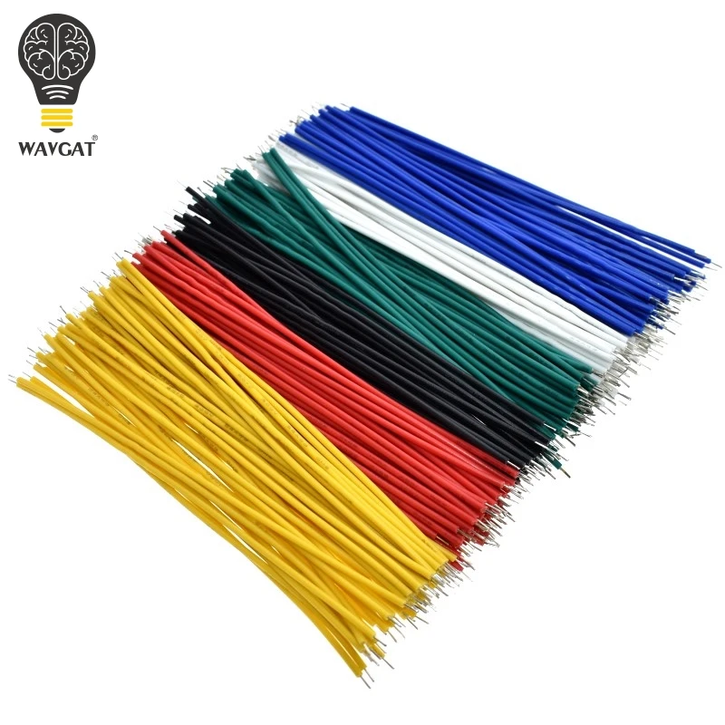 100 шт. олова плакированная макетная плата кабель для пайки ПП 24AWG 10 см