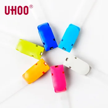

12 pcs/pack UHOO Name Tag Clips 6702 360 Degree Rope Buckle ID Card Holder ABS Badge Clips Name Badge Holder Clips Wholesale