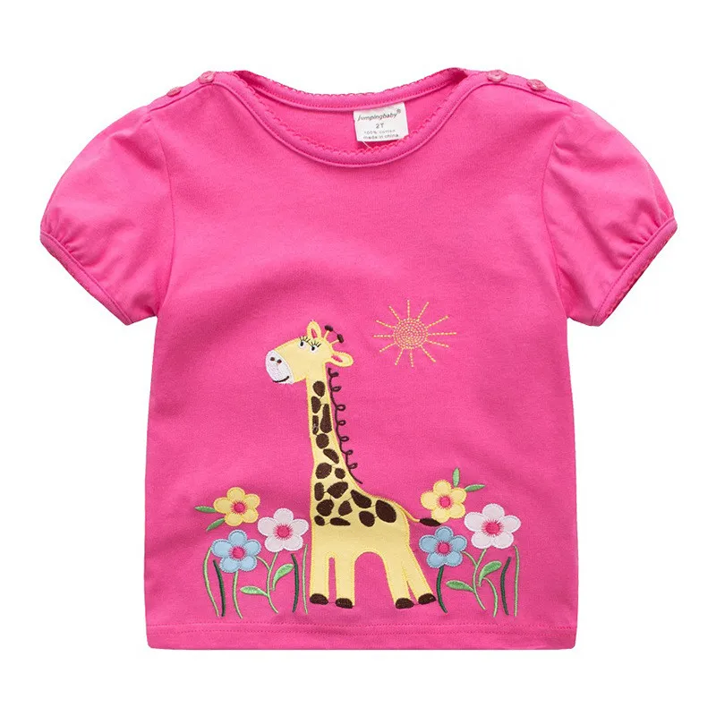 2017 Girls T-shirts Kids Clothes Camiseta Summer Cotton T-Shirt Clothing Baby Roupas Camisetas Mujer Verano Costume Short Sleeve26