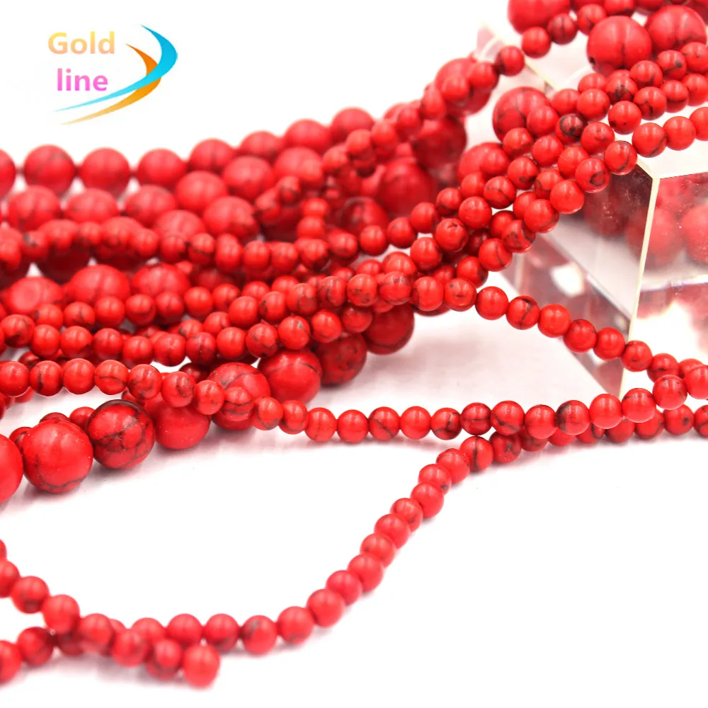 

Red Natural Loose Stone Jewelry Beads 4MM 6MM 8MM 10MM 12 mm Round Beads Fit Jewelry DIY making