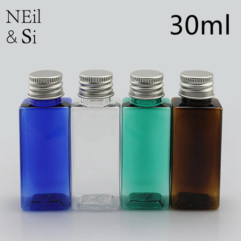 30ml Plastic Cosmetic Cream Drop Bottle Empty Shampoo Lotion Makeup Water Essential Oil Refillable Containers Blue Brown Green | Красота и