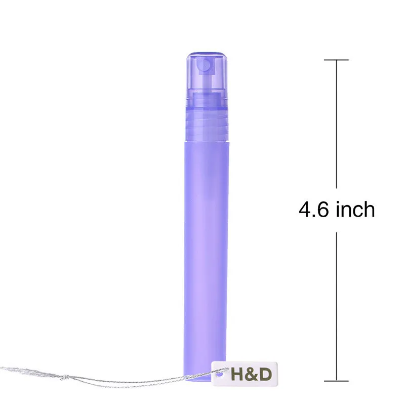 10PCSlot  Lilac 10ml Plastic Perfume Atomizer l Women Empty Spray Bottle Travel Portable Makeup Refillable Atomizers Containers (2)