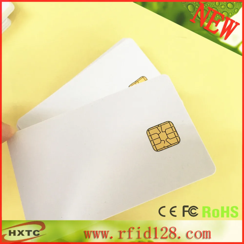 

200PCS/Lot  ISO7816  Contact Smart  IC Blank  Chip Card #FM4428 With 1K Bytes Memory Printable By Zebra Plastic Card Printer