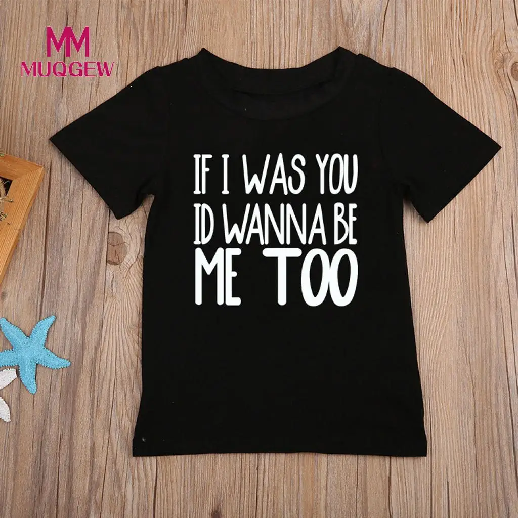 

boys shirts toddlers Letter Cartoon crop top t shirt for girls Sleeve T-shirt Tee t shirt for boy back Tops Clothes#G8