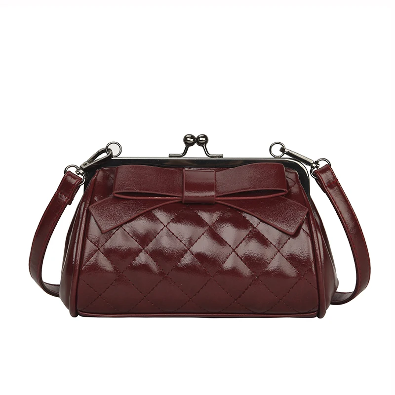 Toposhine Diamond Plaid Lady Bags New Fashion Bow Small Women Bags High Quality Shoulder Bag Fashion Crossbody Bag Wholesale