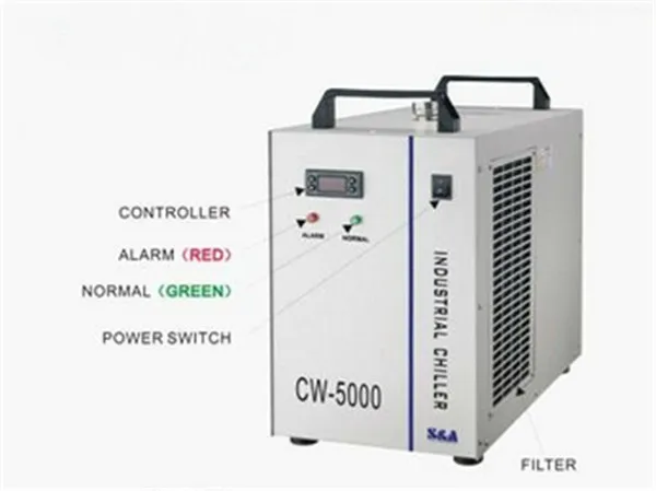 Промышленный водяной охладитель для лазера 220 V 50/60 HZ промышленный чиллер охладитель для лазера с руководство по эксплуатации на английском языке CW-5000DG