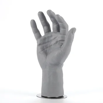 

Best Quality Men Hand With Magnet Realistic Grey PVC Right Male Mannequin Hand Display for Glove
