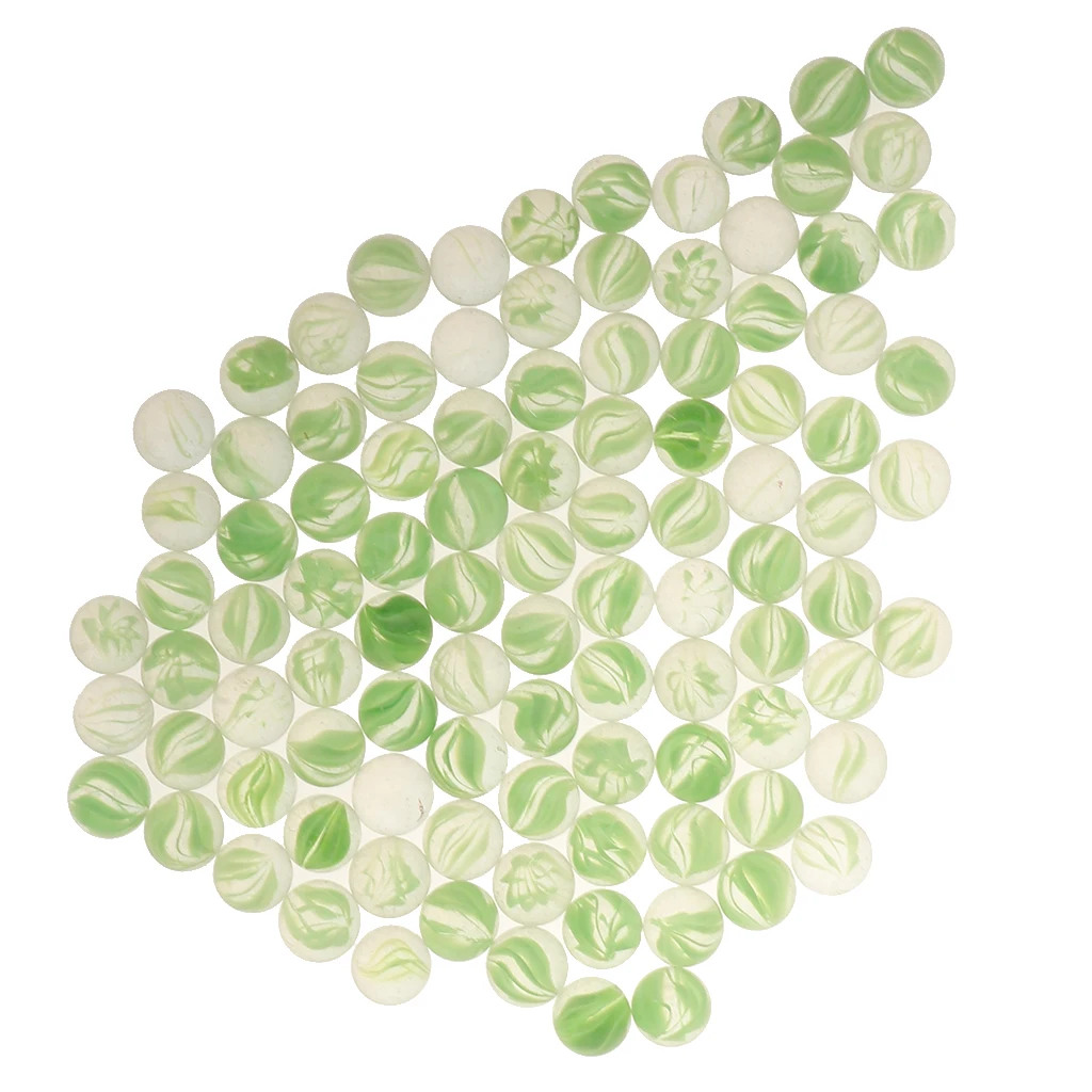 16mm Glass Marbles, Pack of 100, Kids Marble Ball Run Game Toy, Chinese Checkers Marble Solitaire Beads Home Decor