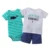 2018 Oferta especial Meninos Padrão Animal 3 peças Originais Roupas Camisa de Manga Curta + pantsfor Babyboysale Bebes Verão- vendedor