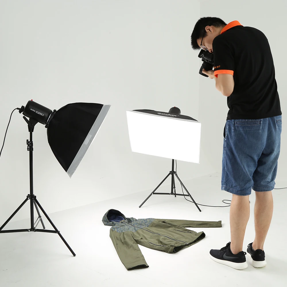 Godox студийная вспышка Kit 500 Вт-фотографическое освещение-Strobes, световые стойки, триггеры, софтбокс