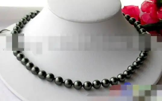 

song voge gem nanJ2143 BLACK SOUTH SEA SHELL PEARL NECKLACE
