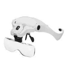 1 Set 5 Lens Adjustable Headband Magnifier LED Light Lamp Magnifying Glasses For Permanent Makeup Tattoo Supplies