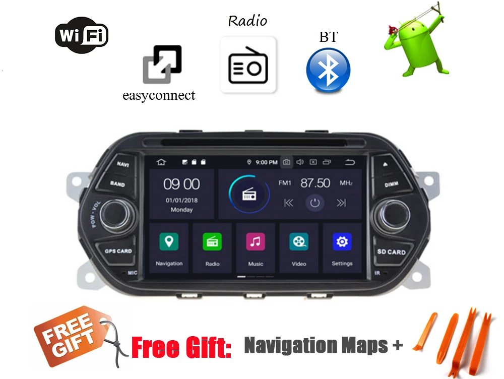 Excellent Car Auto Navigation System For Fiat Egea/Tipo 2015 2016 2017 2018 2019 Android Multimedia CD DVD Player Radio HD Screen Display 11