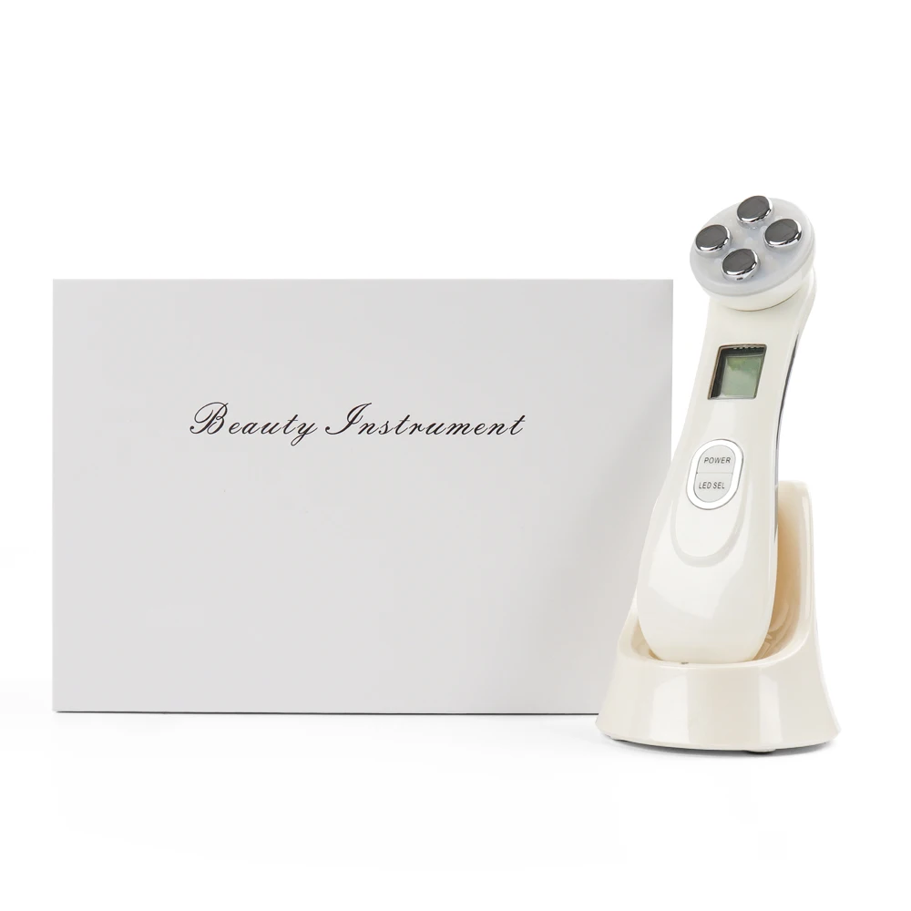 

Face Skin EMS Mesotherapy Electroporation RF Radio Frequency Facial LED Photon Skin Care Device Face Lift Tighten Beauty Machine