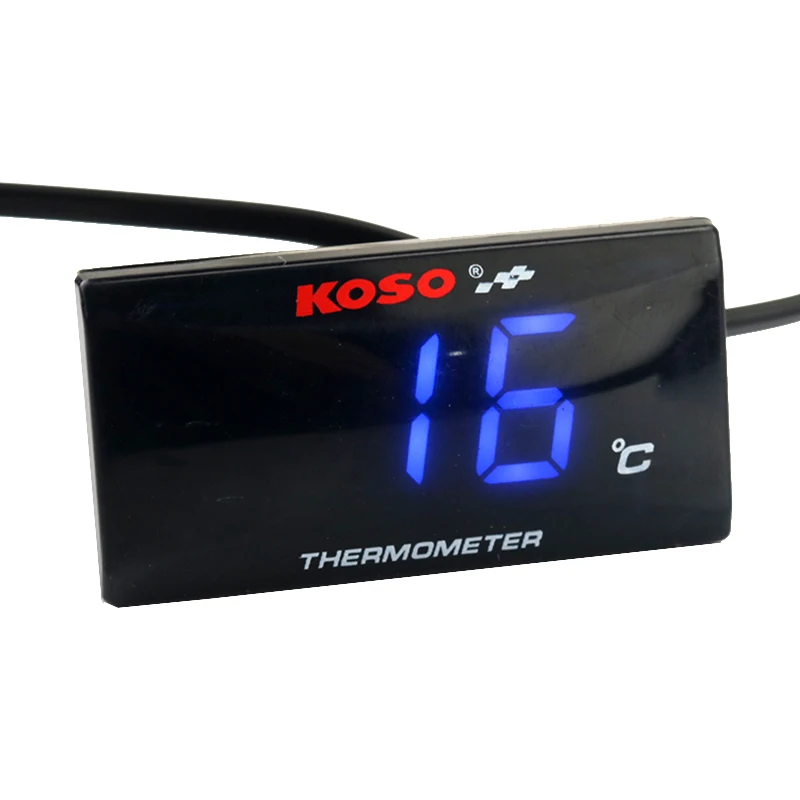

Motorcycle Digital Thermometer Instrument Water Temperature Meter with LED Light fit Universal Motor with Remote Sensor