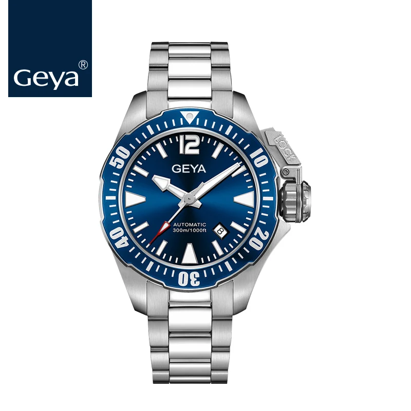 Geya Miyota мужские часы Submariner Diver RLX люксовый бренд Мужские часы зеленый светящийся сапфир автоматические механические наручные часы - Цвет: G78021GWBS