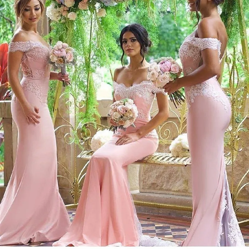2017 High Quality Floor Length Mermaid font b Bridesmaid b font font b Dresses b font
