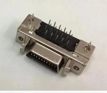 

MDR SCSI Connector Pitch 1.27 20PIN Right Angle 90 Degree Compatible with 3M 10220-52A2 20P