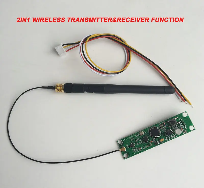 10 шт./лот 2.4 ГГц 2in1 этап Беспроводной приемника и передатчика DMX512 pcb Модули доска с Телевизионные антенны LED контроллер передатчик