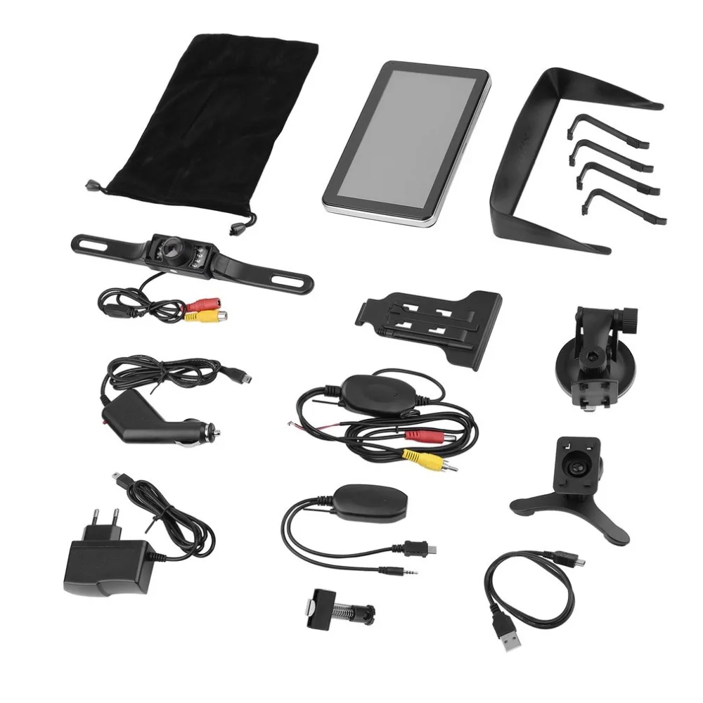 

7Inch 16G Mutifunction GPS Built-in Aerial Radio Bluetooth Support Different Language Car Navigation Device With Single Camera