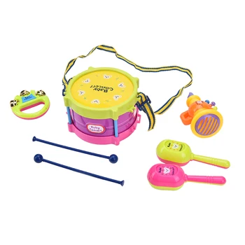 

Baby Toys Educational Kids Toys Hand Drum Beat Rattles Children Rattle For Newborn Baby Gifts 5pcs/pack
