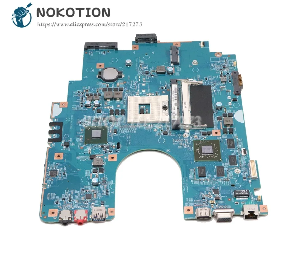 NOKOTION para Sony Sve17 Sve1711 placa base de computadora portátil HM76 DDR3 HD7600M gráficos A1892051A 48.4MR10.021 MBX-267 placa principal