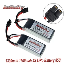 Infinity 4S 14,8 в 1500 мАч 1300 мАч 85C Графен LiPo аккумулятор Перезаряжаемый SY60 разъем поддержка 15C повышающее зарядное устройство